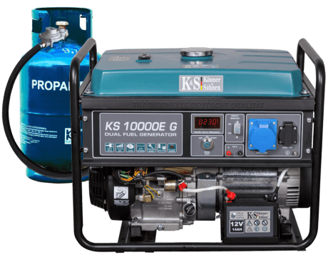 Könner und Söhnen KS 10000E G Hybrid Stromerzeuger GAS / Benzin-Generator