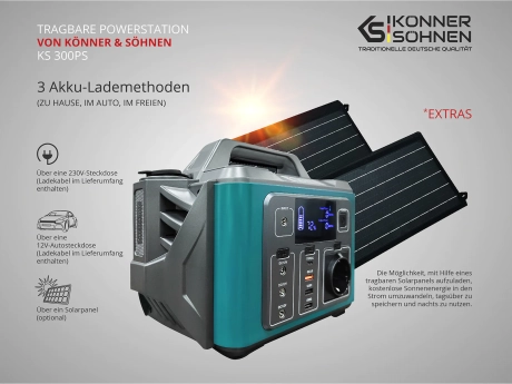 Tragbare Powerstation Könner & Söhnen KS 300PS